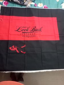 Red - Black Printed Poly Cotton Shirt Febric