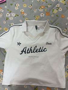 White Athletic Polo Shirt