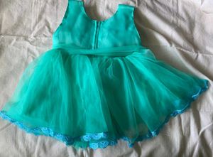 Turquoise Tulle Party Dress