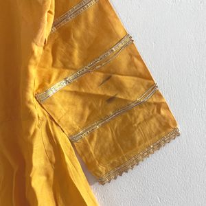 Yellow Kurta &amp; Plazzo Set (Women)