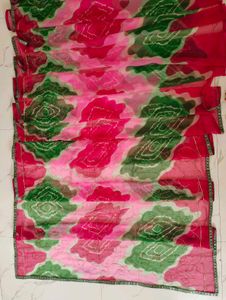 Vibrant Floral Print Saree