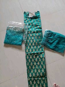 Sea Green Kurti Set For Women