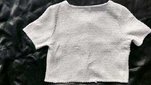 Chic White Tweed Cropped Jacket