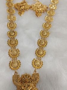 One Gram Gold Plated Necklace Set
