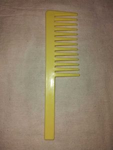 Yellow Wide Tooth Comb