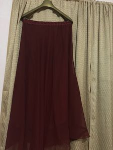Maroon Ethnic Skirt