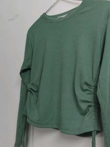 prettiest green full sleeves top