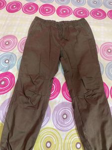 Brown Cargo Pants pure cotton