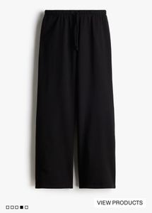 Black Wide Leg Lounge Pants