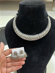 Brand new Oxidized Silver Necklace & Earrings Set