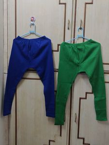 G-Knit Raising Leggings (Green &amp; Blue)