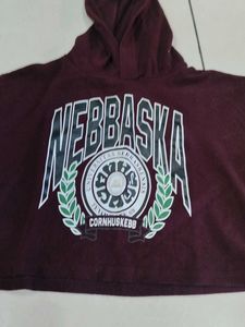 Nebraska Cropped Hoodie