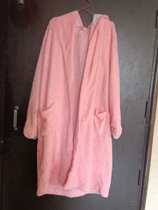 Soft Pink Plush Robe