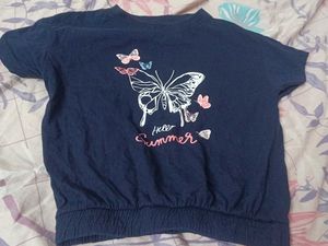 Multi colour Girls T shirt set of 3