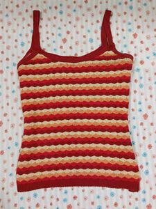 Y2K Vintage Wave Knit Cami