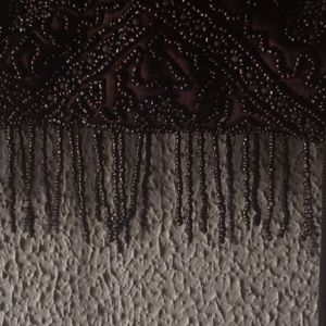 Detailed Sequins Sling Bag with Tassel