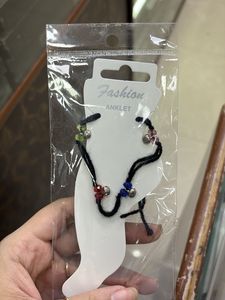 Fashion Anklet with Black Beads