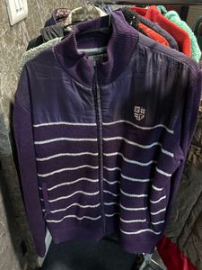 Purple Striped Jacket