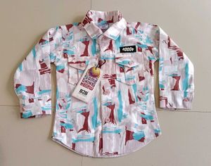 New Boys Casual Shirt and Cargo Pants Set