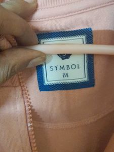 Salmon Pink/Peach Zip-Up Winter Jacket