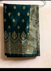 Elegant Green Silk Saree