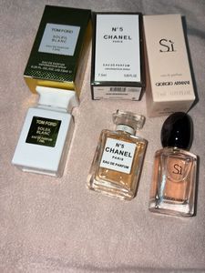 combo of three expensive perfumes