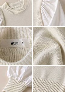 PUFF SLEEVE KNIT SWEATER