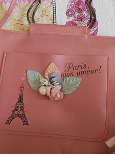 Pink 'Paris' Crossbody Bag