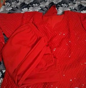 ❤️ Elegant Red Ethnic Suit Set ❤️
