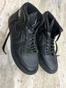 Black High-Top Sneakers