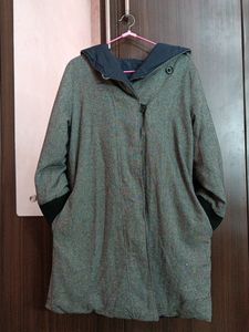 Navy Blue Puffer Coat ( Reversible)