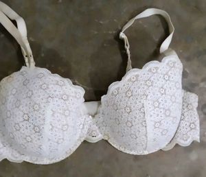 White Lace Bra