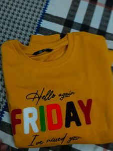 Mustard Colour Sweat Shirt