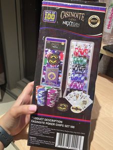 Poker Set with a Carpet