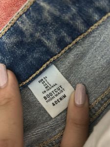 Trendy Flared Blue Denim Jeans