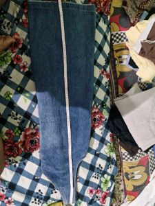Denim Pinafore Dress with Patchwork Pockets