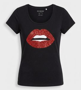 Guess Sparkly Lips Graphic T-Shirt
