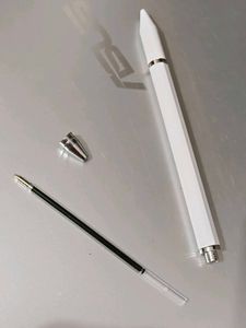 2 in 1 Stylus Pen(White) with Ballpoint 🖊️