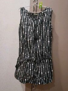 Buy one Get 1 - Black white printed top
