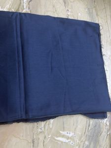 Solid Blue Dress Material Fabric