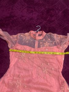 Pink Embellished Gown