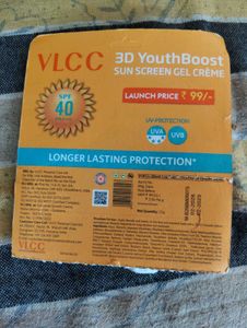 VLCC 3D YouthBoost Sun Screen Gel Creme SPF 40