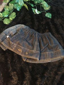 mini denim skirt