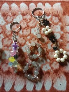 Cute Beaded Keychain Set