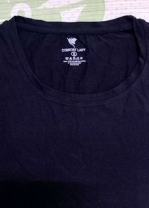 COMFORT LADY Classic Black T-SHIRT FOR WOMEN