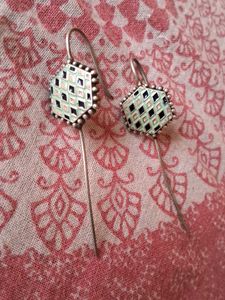 Unique Geometric Enamel bugadi Earrings