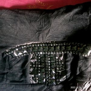 PORES JEWEL BLACK CARDIGAN