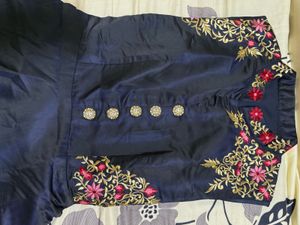 Designer Navy Blue Anarkali Gown