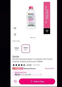 Garnier Micellar Cleansing Water 50ml (Pack of 8)