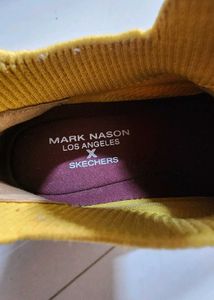 Skechers Yellow Knit Sneakers